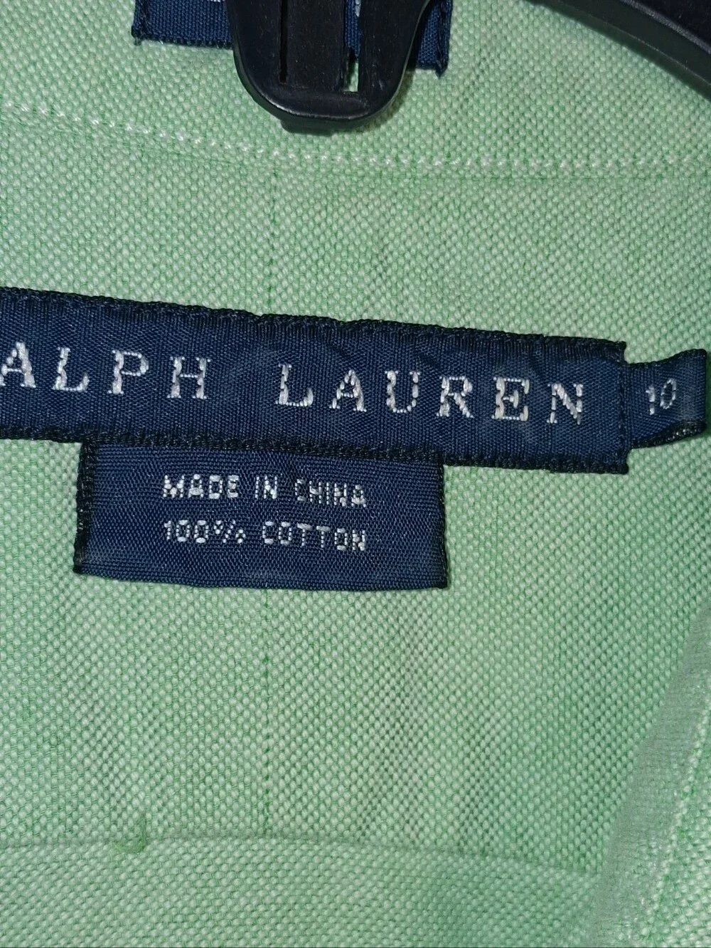 Ralph Lauren Mint Green Long-Sleeve Button-Down Shirt In A Boys Size 10. EUC